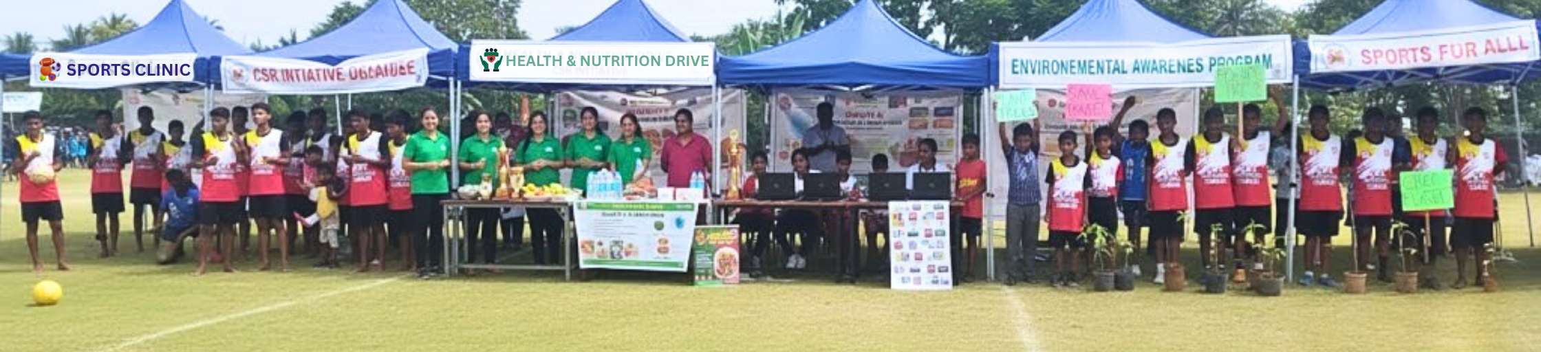 CSR volunteer programs for rural students - Sports Clinic at SPOCO
